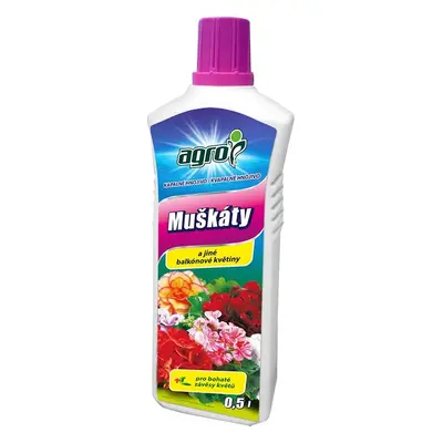 AGRO Kapalné hnojivo muškáty / pelargonie 0,5 l