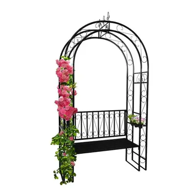 Zahradní pergola s lavičkou 130x48x238cm / CH9512