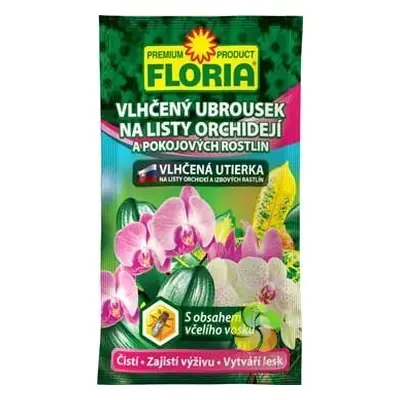 FLORIA Vlhčený ubrousek na listy orchidejí a pokoj. rostlin 6g - balení 10ks