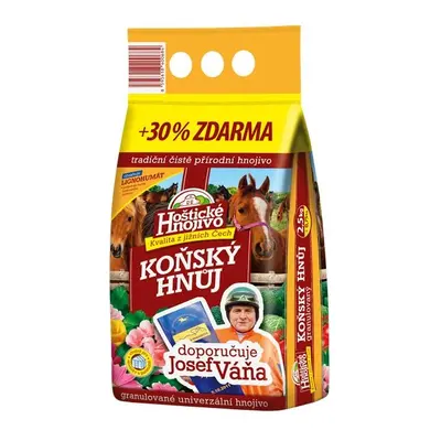 Koňský hnůj Váňův 2,5 kg + 30% zdarma