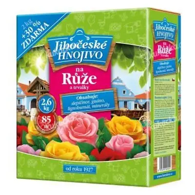 Jihočeské hnojivo - Růže a trvalky 2kg + 30% zdarma