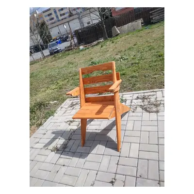 Dřevěná sestava zahradního nábytku Kulatý stůl + 4 židle TEAK