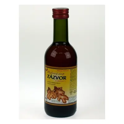 Bylinný fruktózový sirup ZÁZVOR 290 g