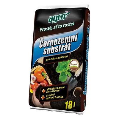 AGRO Černozemní substrát pro celou zahradu 18l