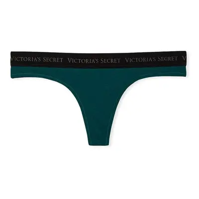 Tanga Victoria's Secret Cotton Velvet deepest green