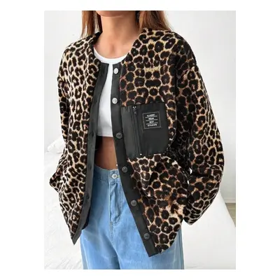 Leopardí oversize bunda