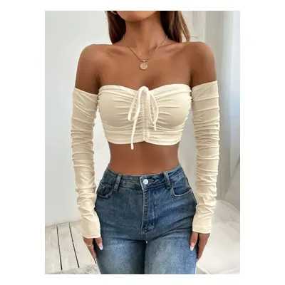 BÉŽOVÝ CROP TOP