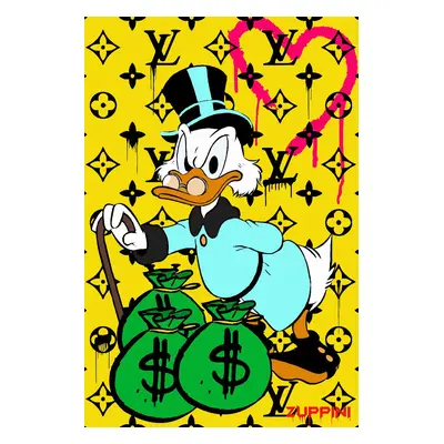 Foto obraz 90x60 cm Zuppini Mcduck Money