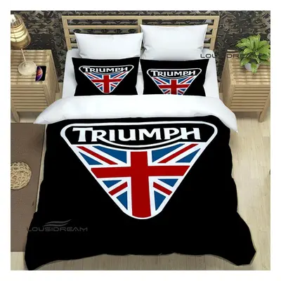 Triumph motorcycle logo - sada povlečení na jedno lůžko