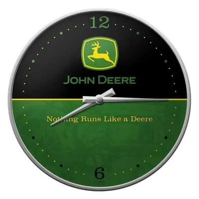 Nostalgic Art Nástěnné Hodiny Logo John Deere 31cm