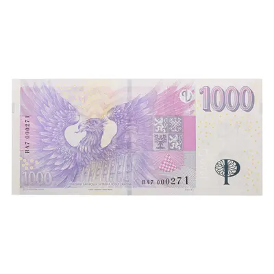 1000 Kč 2008/2023 s přítiskem Čnb | série R 47 000271