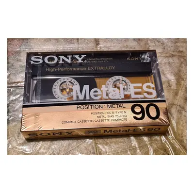 audio kazeta Sony Metal Es 90 1986-87 evropský trh