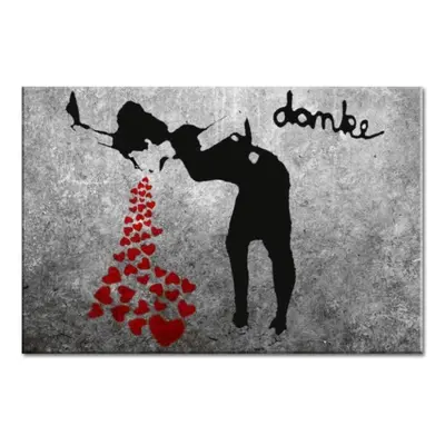 Reprodukce Obraz na plátne Banksy Lovesick Street Art 90x60 Nový