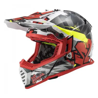 Prilba Helma Na Moto MX437 Fast Evo Roar Black Red S-3XL