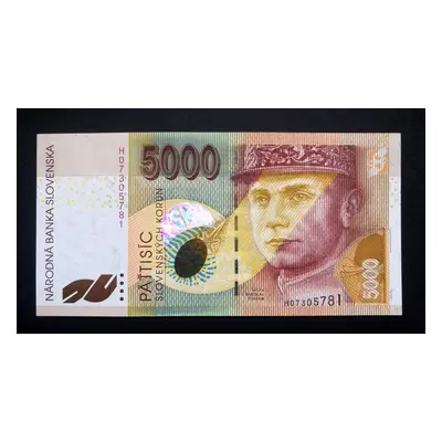 5000 korun slovenskych 1999 v Unc