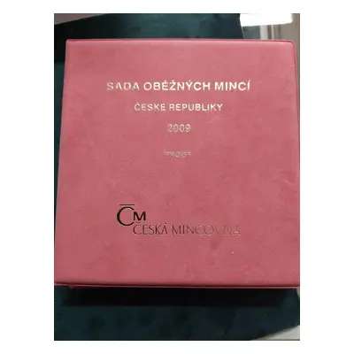 Sada oběžných mincí 2009 proof Semišový obal