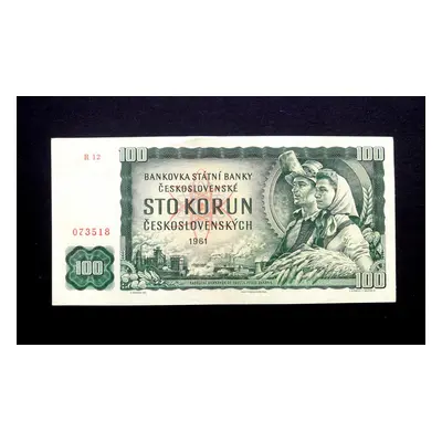 100 korun 1961 serie R 12