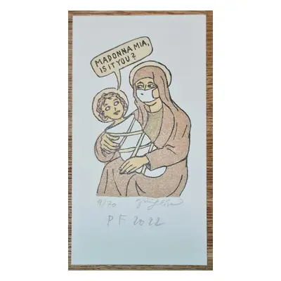 Jiří Slíva - Madonna Mia - litografie