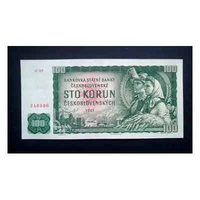 100 korun 1961 serie G 49 Top stav Unc