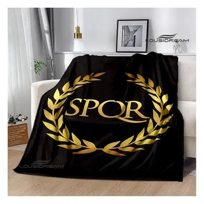 Spqr Rome logo - přehoz deka přikrývka