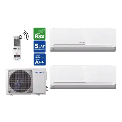 Nástěnná klimatizace Sevra Multi Split nástěnná klimatizace 2x703KW