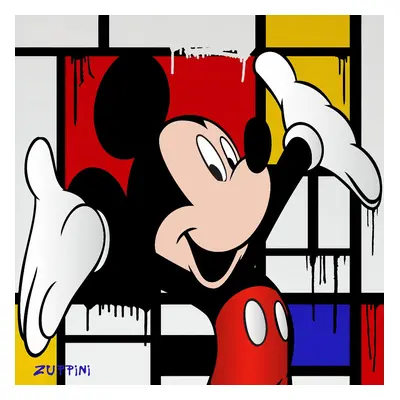 Foto obraz 90x90 cm mickey mouse