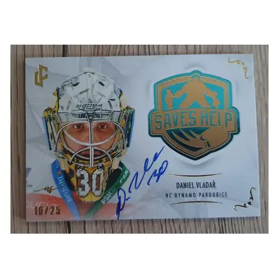 Dan Vladar - Legendary Saves Help Autograph limit 10/25 - Hc Pardubice