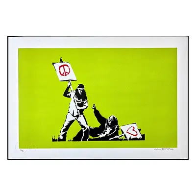 Banksy/not Banksy Orig. Ručně Stříkaný Sprej Certifikace 2/5