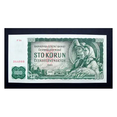 100 korun 1961vzacnejsi serie P 86 Top stav Unc