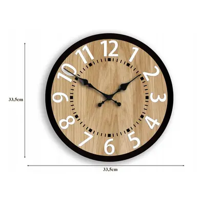 Nástěnné hodiny Modernclock přírodní dub.