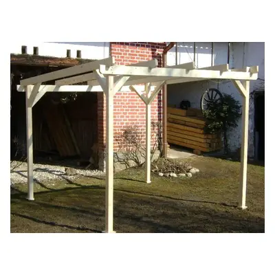 Pergola 3 x 3 m z hranolů 95 x 95 cm