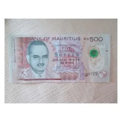 Mauritius Mauricius ostrov 500 Rupií Rupie Afrika bankovka polymer