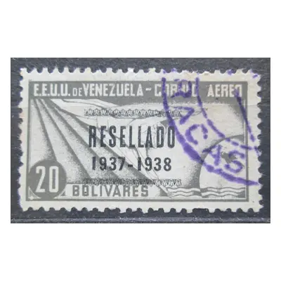 Venezuela 1937 Alegorie letu přetisk Rarita Mi 231 Kat 60 0239