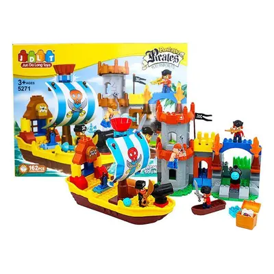 Barevné bloky Pists fortress boat 162pcs ZA2114 Akce