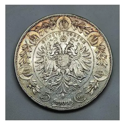 5 Koruna 1909 B.z. - Marschall Malá Hlava - Rakouská - Vídeňská ražba