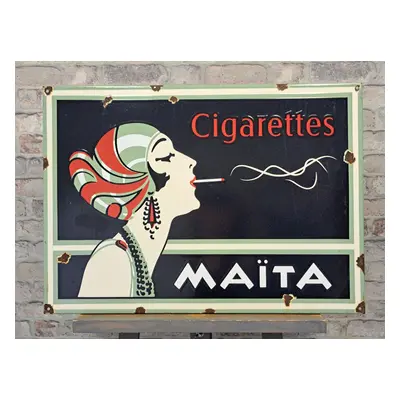 Maïta Cigarettes smaltovaná cedule Bonus