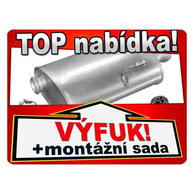 Výfuk Peugeot 406 2.0 2.2 Hdi 90/110/136HP 1998-2004 Uup