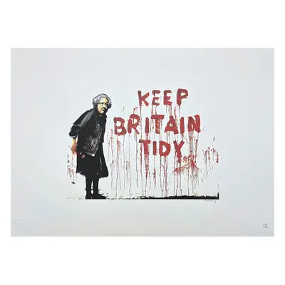 Banksy - Keep Britain Tidy - Certifikace Signováno 54/150 P.o.w.