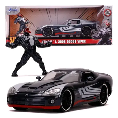 Jada Toys - Set Venom figurka a vozidlo 2008 Dodge Viper - (K72077)