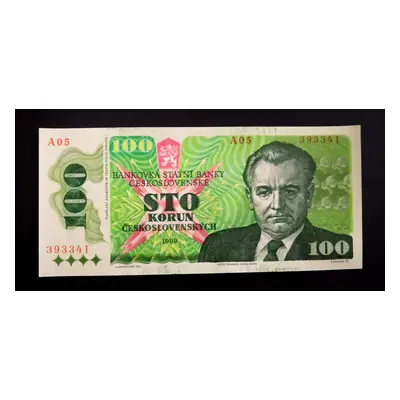 100 korun 1989 vzacna nizka serie A 05 Top stav Unc