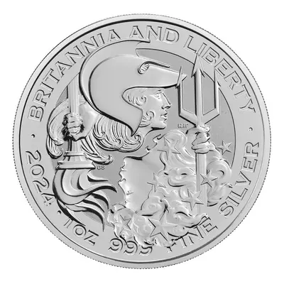 Stříbrná mince 1 Oz Britannia and Liberty 2024