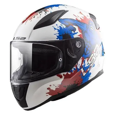 Prilba Helma Na Moto LS2 FF353 Rapid Mini Monster White Blue M