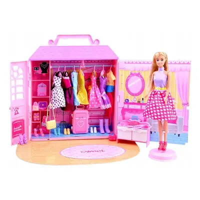 Anlily Doll chalupa Wardrobe s oblečením akka ZA2228 Akce