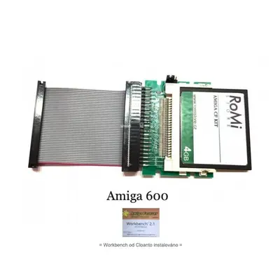 Amiga Cf Kit 4GB (A600) Kompletní WB2.1 Cloanto