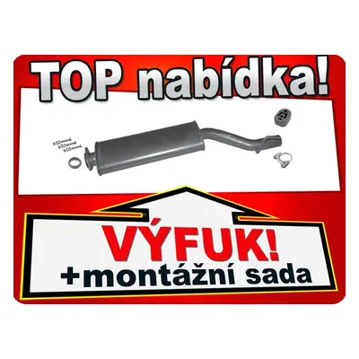 Výfuk Mercedes Clk 200/230 W208 2.0 2.3 97-2003 prostřední tlumič Apt