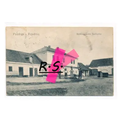 Roudnice 1908 - Hradec Králové hostinec poškozená /FX/