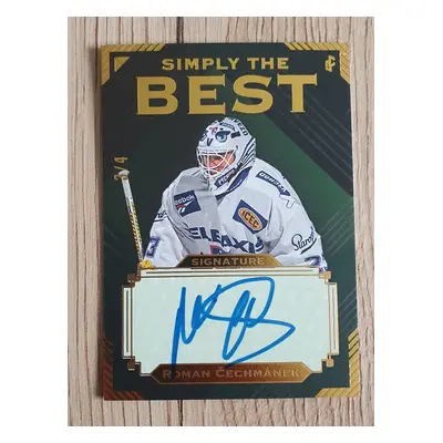 Roman Cechmanek - Simply the Best Gold Autograph 3/4 - Utkani Hvezd