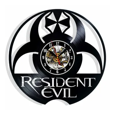 Resident Evil - nástěnné hodiny vinyl retro Umbrella Corporation