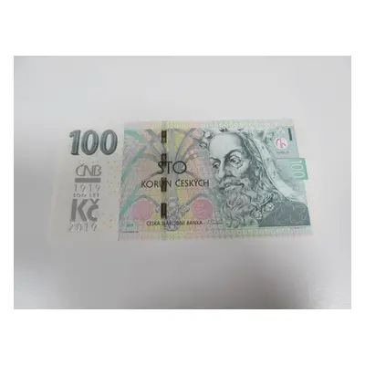 100 Korun 2019 Unc S Přítiskem Čnb 100 let Série M27 002191 Vzácná Rar