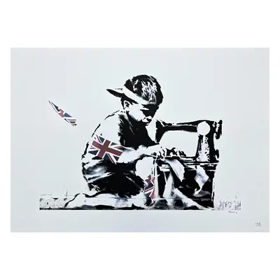 Banksy - Slave Labour - Certifikace Signováno 140/150 P.o.w.